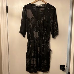 Black/gray mini dress